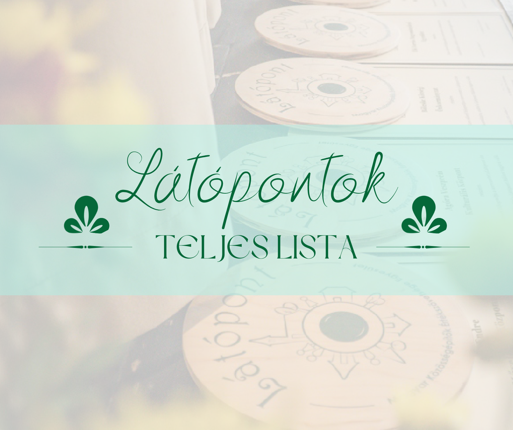 Látópontok teljes listája