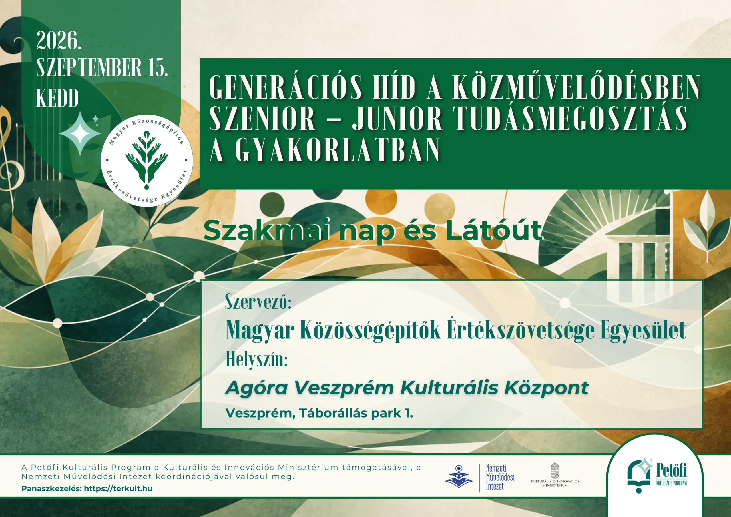 Generációs híd a közművelődésben – szakmai nap és Látóút Veszprémben