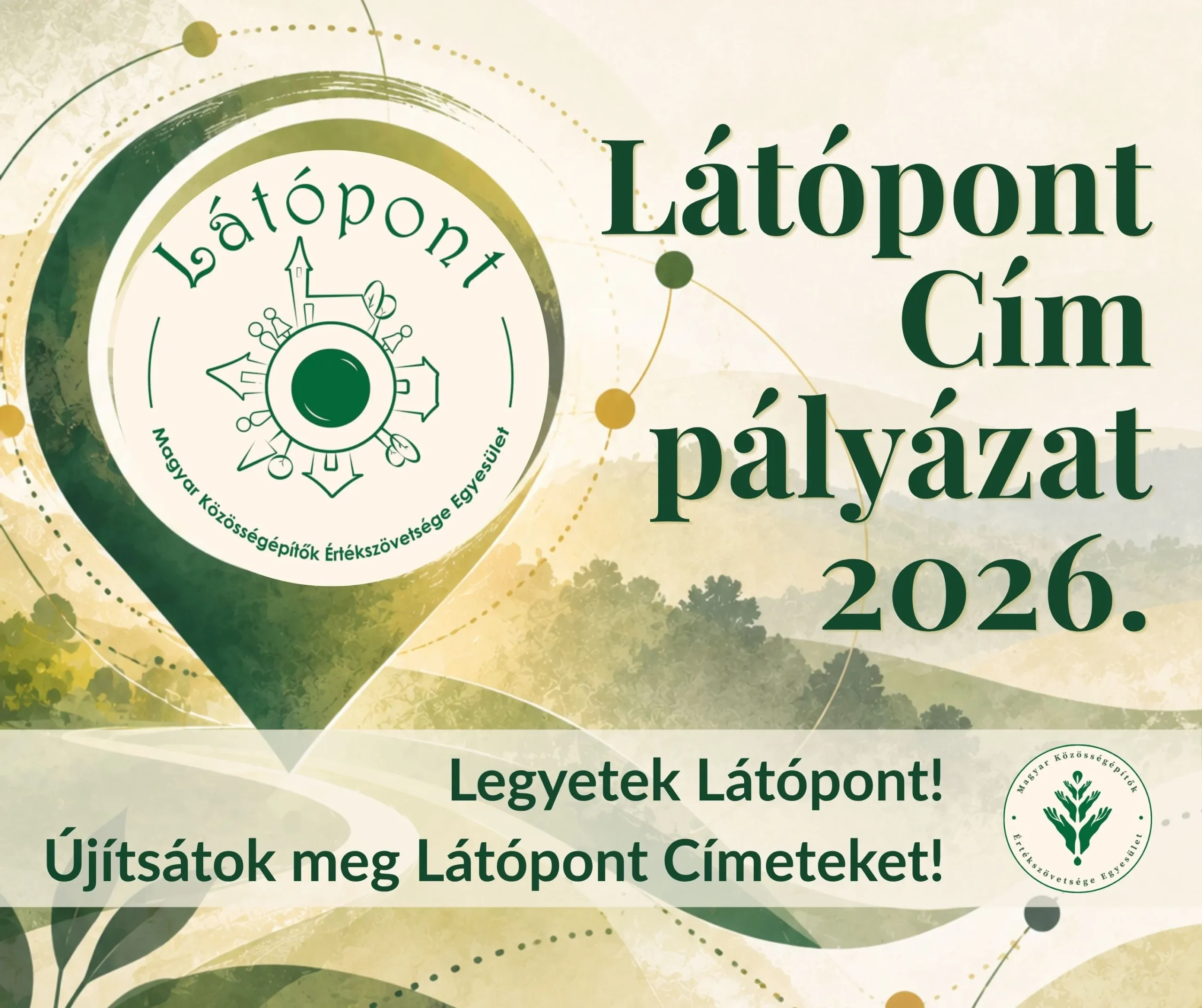Látópont cím felhívás 2026