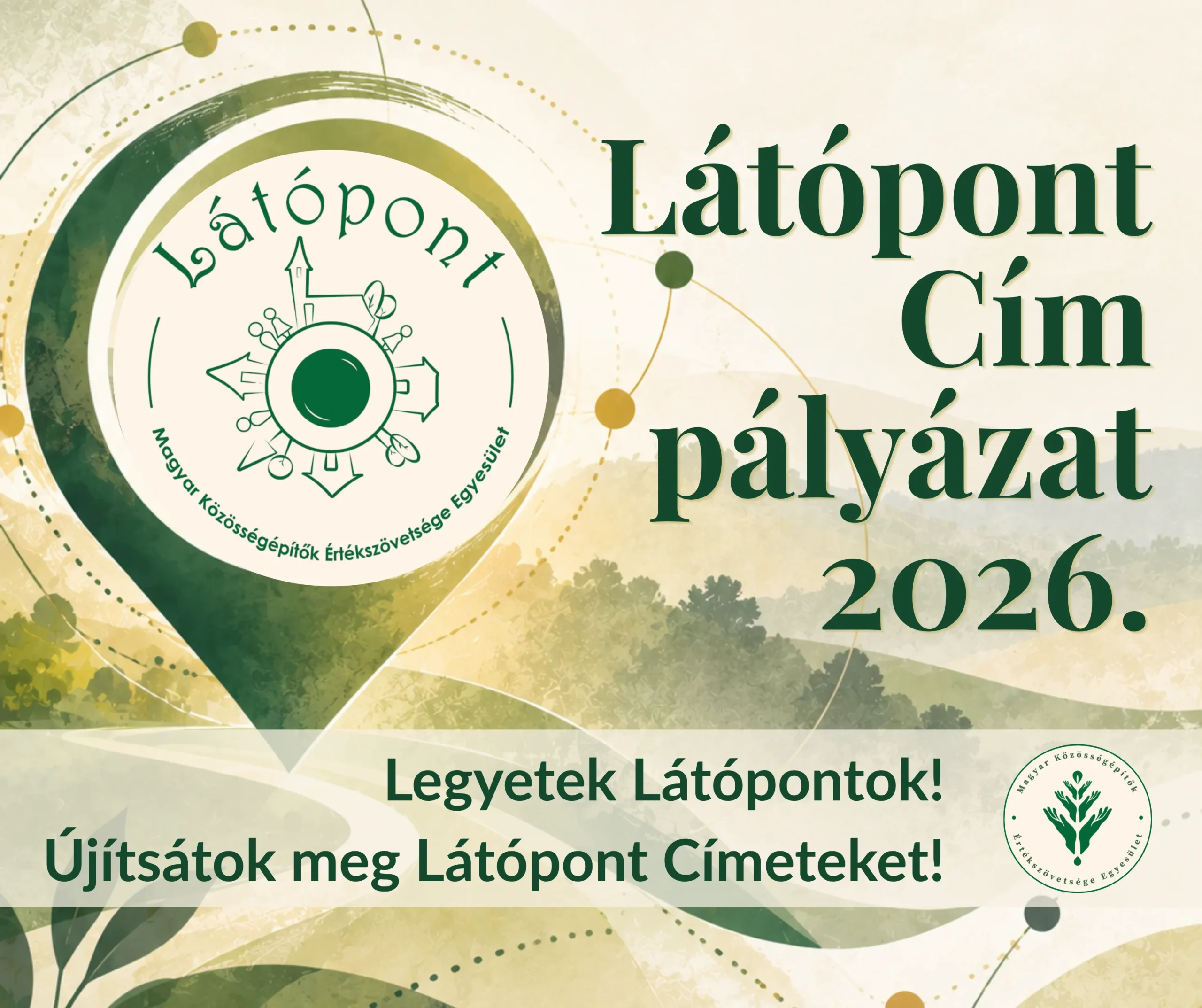 Látópont cím felhívás 2026